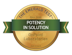 Potency in Solution Emerald Test Medallion