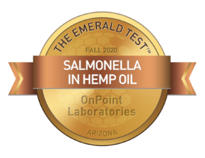 Salmonella in Hemp Oil Emerald Test Medallion